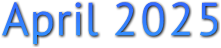 April 2025 April 2025