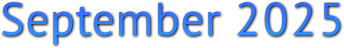 September 2025 September 2025